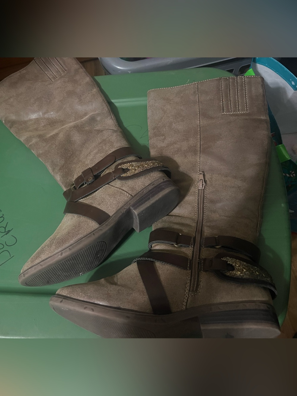 Rampage Taupe/Light Brown Isadora Ankle Boot